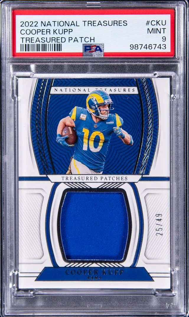 2022 Panini National Treasures Cooper Kupp Treasured Patch #TPA-CKU card image
