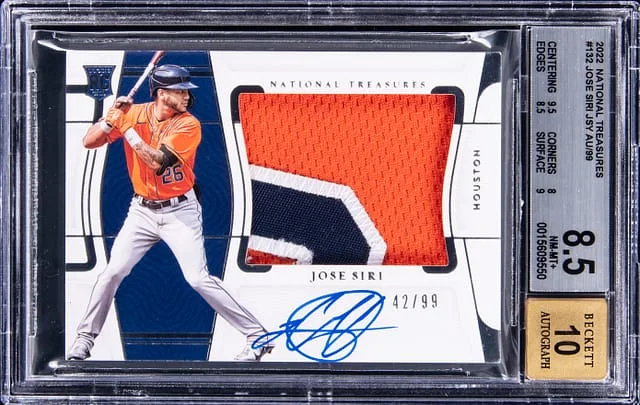 2022 Panini National Treasures Jose Siri #132 card image
