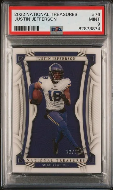 2022 Panini National Treasures Justin Jefferson #76 card image