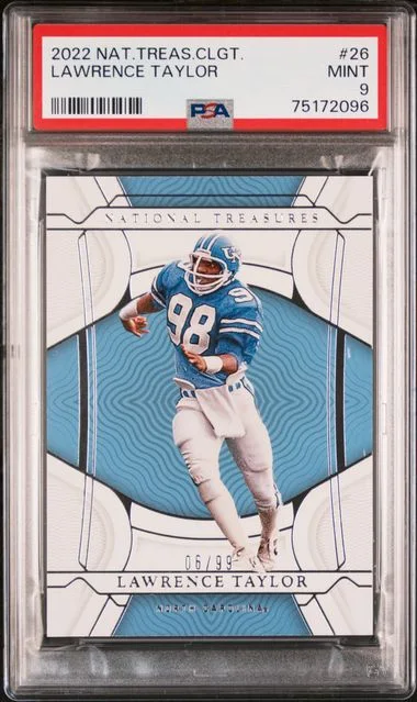 2022 Panini National Treasures Lawrence Taylor Collegiate #26 card image