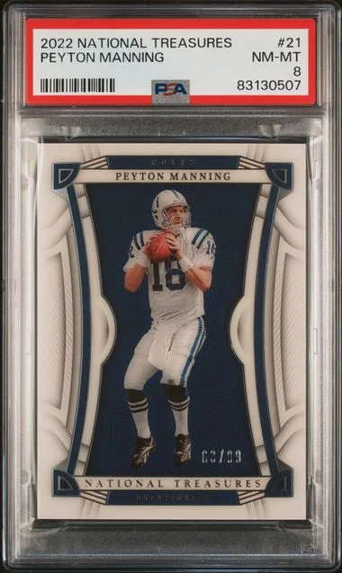 2022 Panini National Treasures Peyton Manning #21 card image
