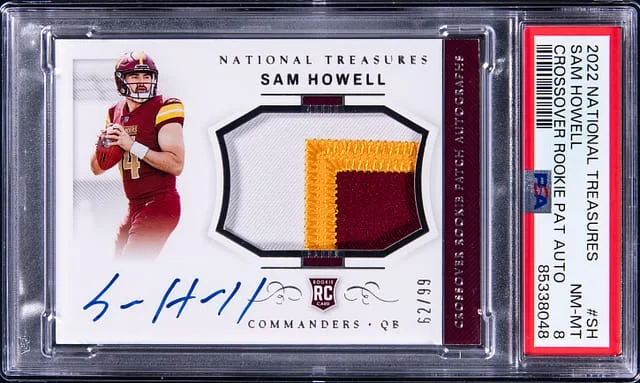 2022 Panini National Treasures Sam Howell Crossover Patch Autograph (RPA) #CRPA-SH card image