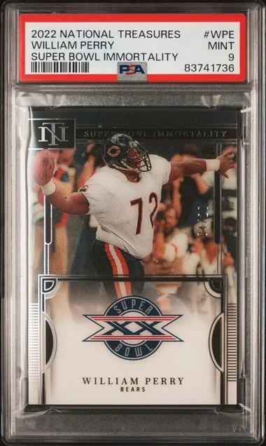 2022 Panini National Treasures Super Bowl Immortality Wpe William Perry #no-number card image