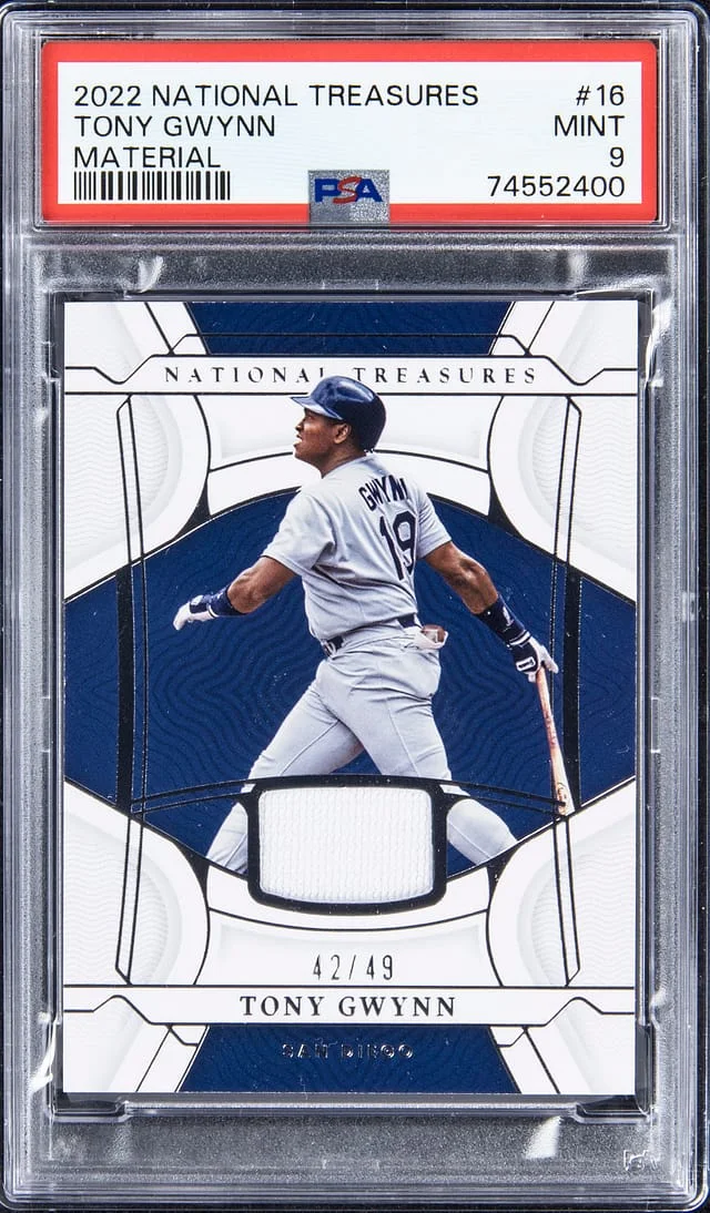 2022 Panini National Treasures Tony Gwynn Material #16 card image