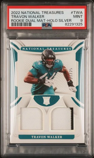 2022 Panini National Treasures Travon Walker Dual Materials Holo Silver #RDM-TWA card image