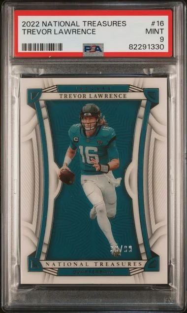 2022 Panini National Treasures Trevor Lawrence #16 card image