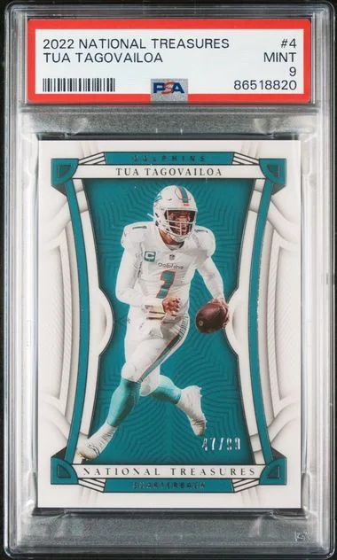 2022 Panini National Treasures Tua Tagovailoa Holo Silver #4 card image