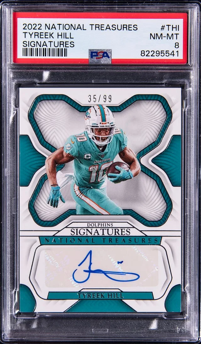 2022 Panini National Treasures Tyreek Hill Signatures #SIG-THI card image