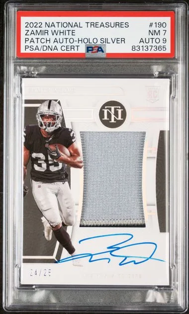 2022 Panini National Treasures Zamir Patch Autograph-Holo Silver #190 card image