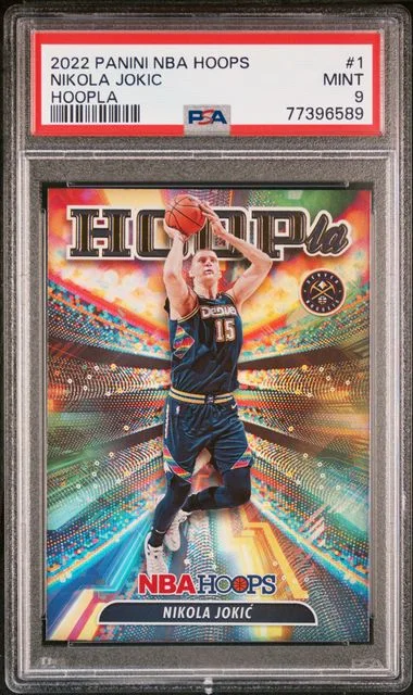 2022 Panini Nikola Jokic NBA Hoops Hoopla #1 card image