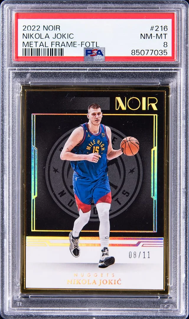 2022 Panini Noir Nikola Jokic Metal Frame First Off The Line #216 card image