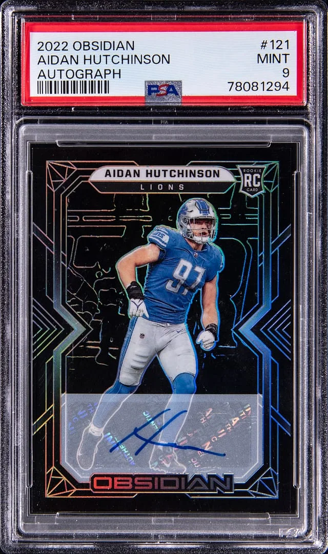 2022 Panini Obsidian Aidan Hutchinson Autograph #121 card image