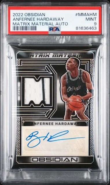 2022 Panini Obsidian Anfernee Hardaway Matrix Material Autos #MMAHM card image