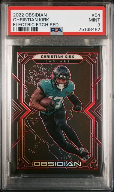 2022 Panini Obsidian Christian Kirk Electric Etch Red #54 card image