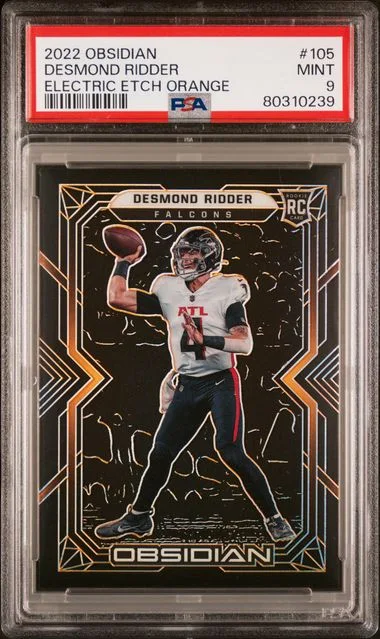 2022 Panini Obsidian Desmond Ridder Electric Etch Orange #105 card image