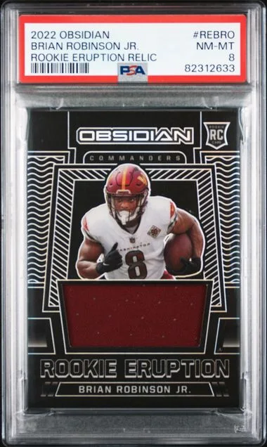 2022 Panini Obsidian Eruption Relic Rebro Brian Robinson Jr. #no-number card image