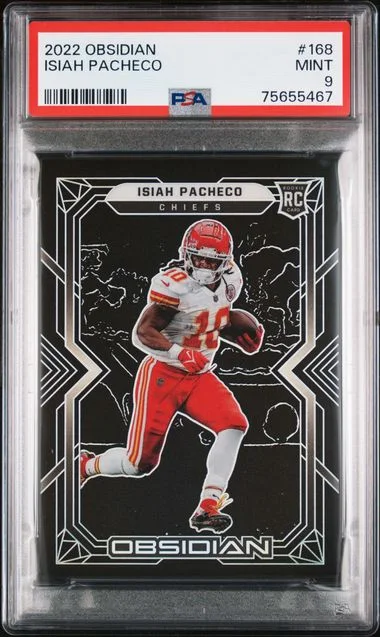 2022 Panini Obsidian Isiah Pacheco #168 card image