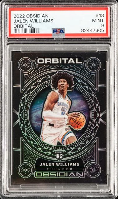 2022 Panini Obsidian Jalen Williams Orbital #18 card image