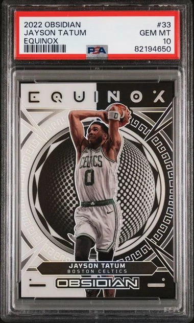 2022 Panini Obsidian Jayson Tatum Equinox #33 card image