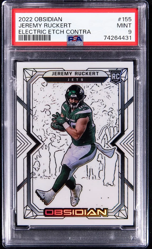 2022 Panini Obsidian Jeremy Ruckert Electric Etch Contra #155 card image