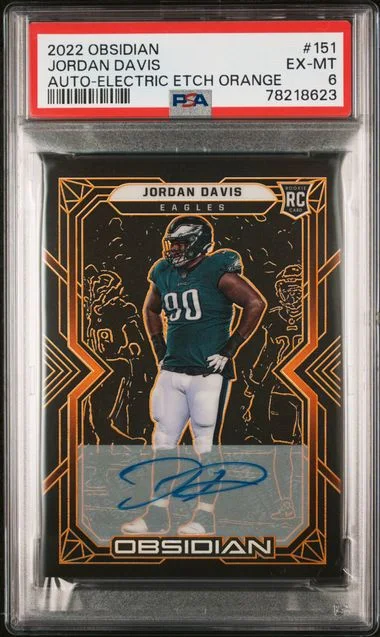 2022 Panini Obsidian Jordan Davis #151 card image