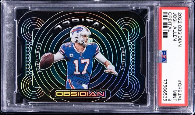 2022 Panini Obsidian Josh Allen Orbital #ORB-JAL card image
