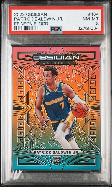2022 Panini Obsidian Patrick Baldwin Jr. Electric Etch Neon Flood #164 card image