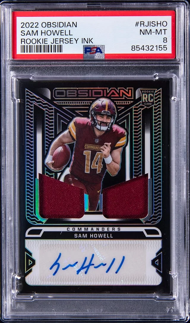 2022 Panini Obsidian Sam Howell Jersey Ink #RJISHO card image