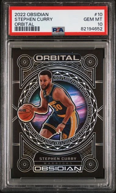 2022 Panini Obsidian Stephen Curry Orbital #10 card image