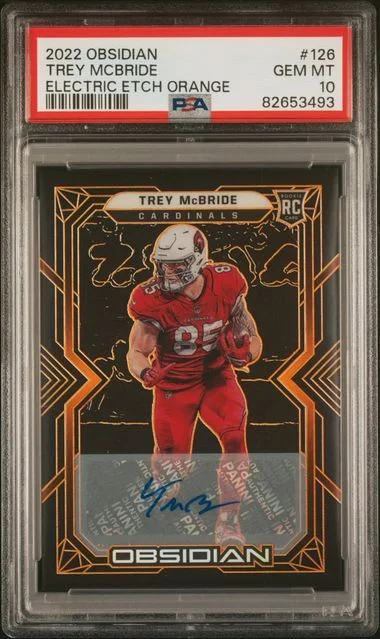 2022 Panini Obsidian Trey Mcbride Electric Etch Orange #126 card image