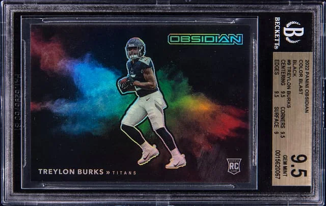 2022 Panini Obsidian Treylon Burks Color Black Black #CBB-TBU card image