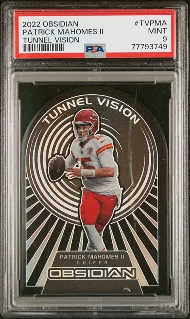 2022 Panini Obsidian Tunnel Vision Tvpma Patrick Mahomes II #no-number card image