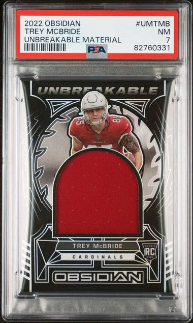 2022 Panini Obsidian Unbreakable Material Umtmb Trey Mcbride #no-number card image