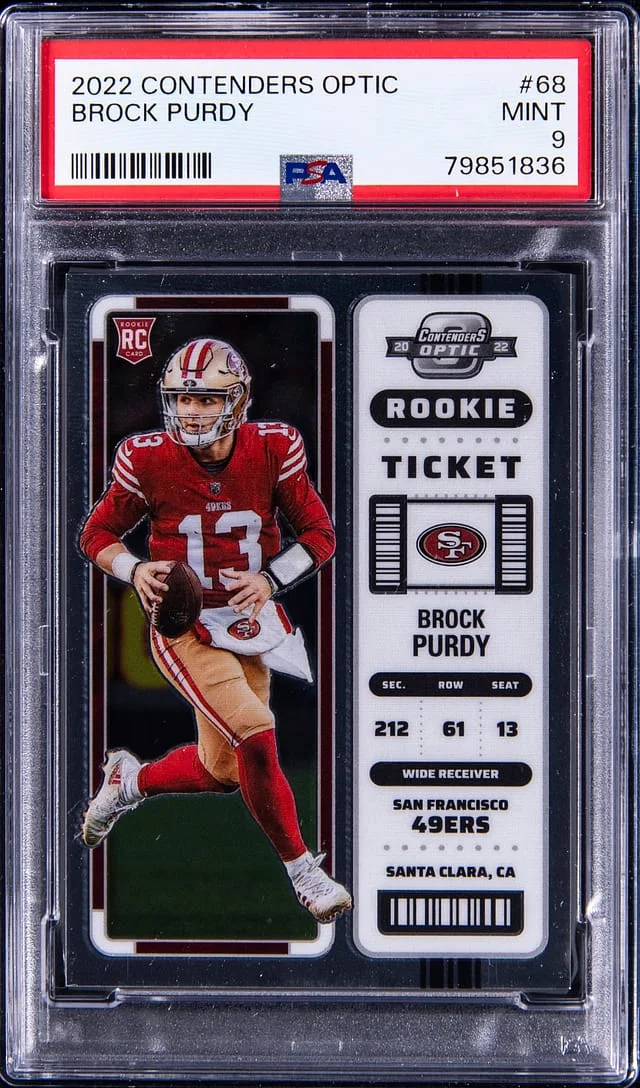 2022 Panini Optic Brock Purdy Contenders #68 card image