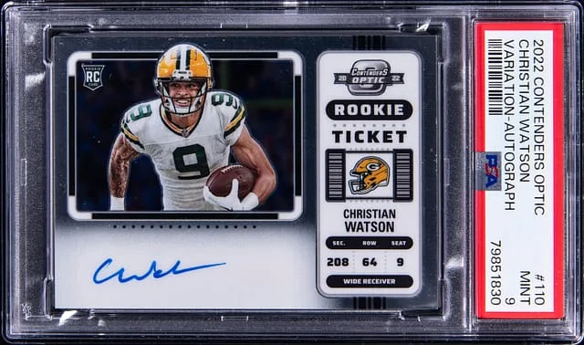 2022 Panini Optic Christian Watson Contenders #110 card image