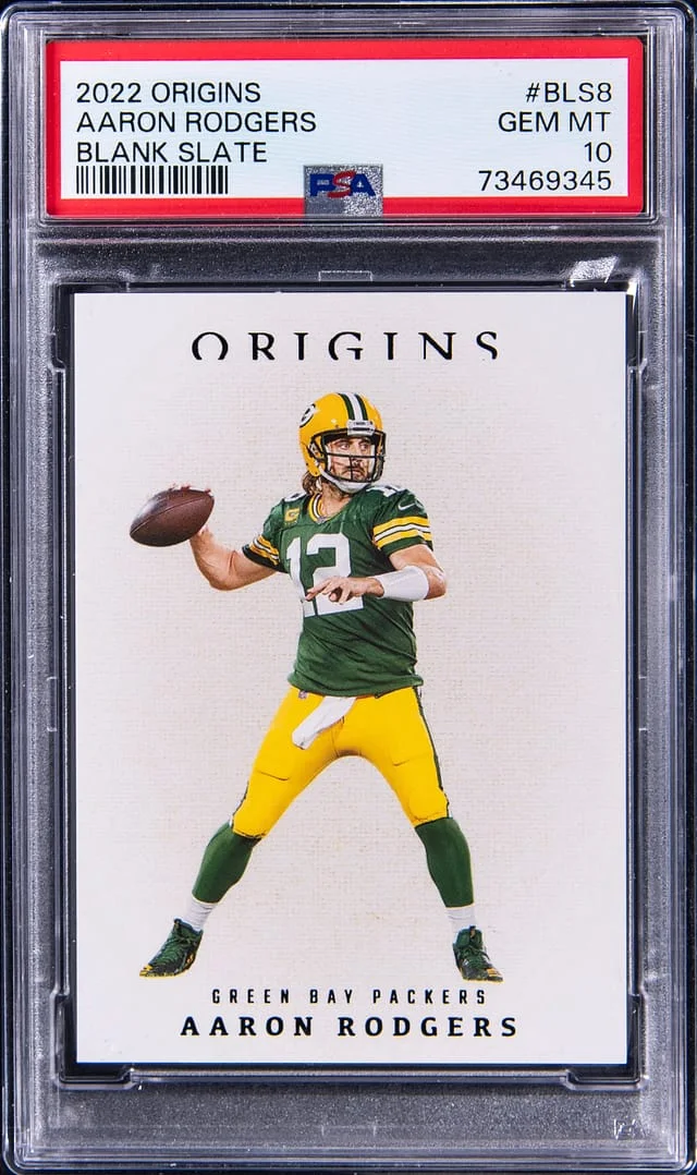 2022 Panini Origins Aaron Rodgers Blank Slate #BLS8 card image