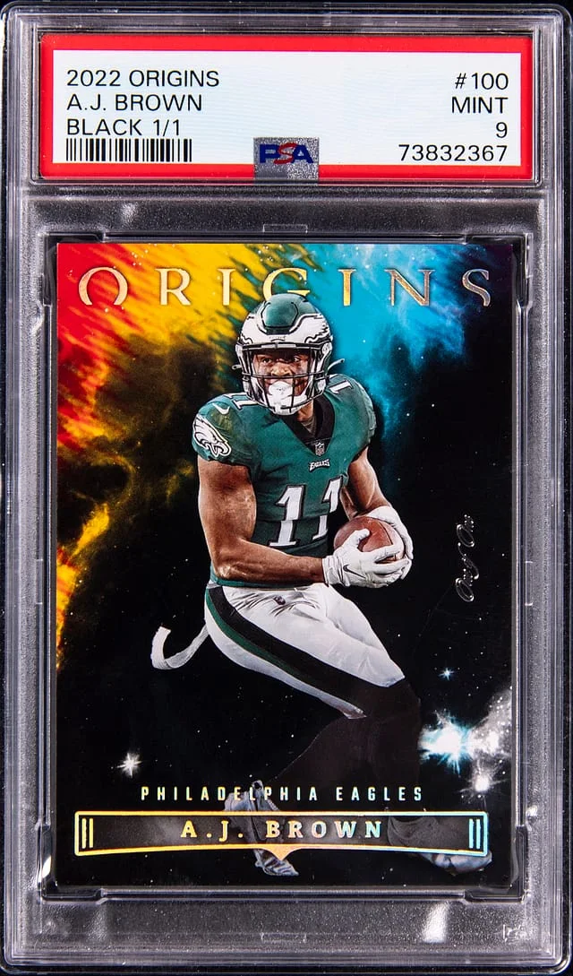 2022 Panini Origins A.J. Brown Black #100 card image