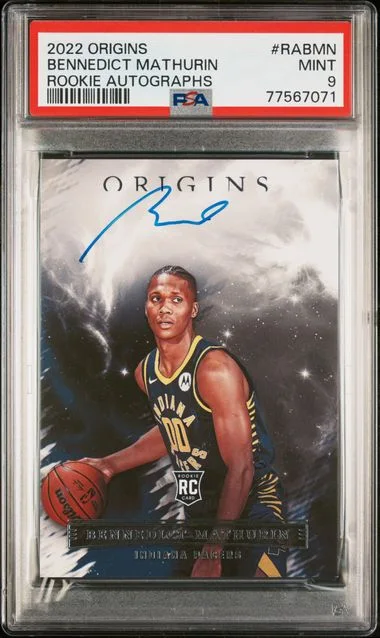 2022 Panini Origins Bennedict Mathurin Autograph #RABMN card image
