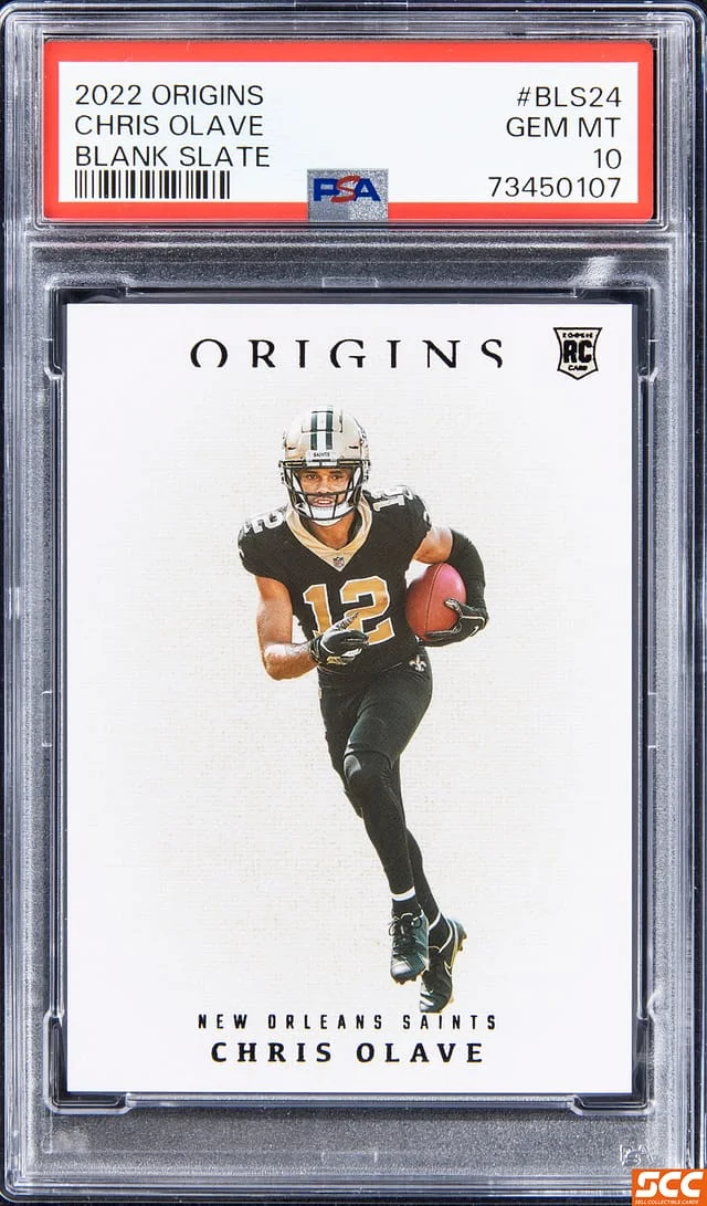 2022 Panini Origins Chris Olave Blank Slate #BLS-24 card image