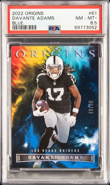2022 Panini Origins Davante Adams Blue #61 card image