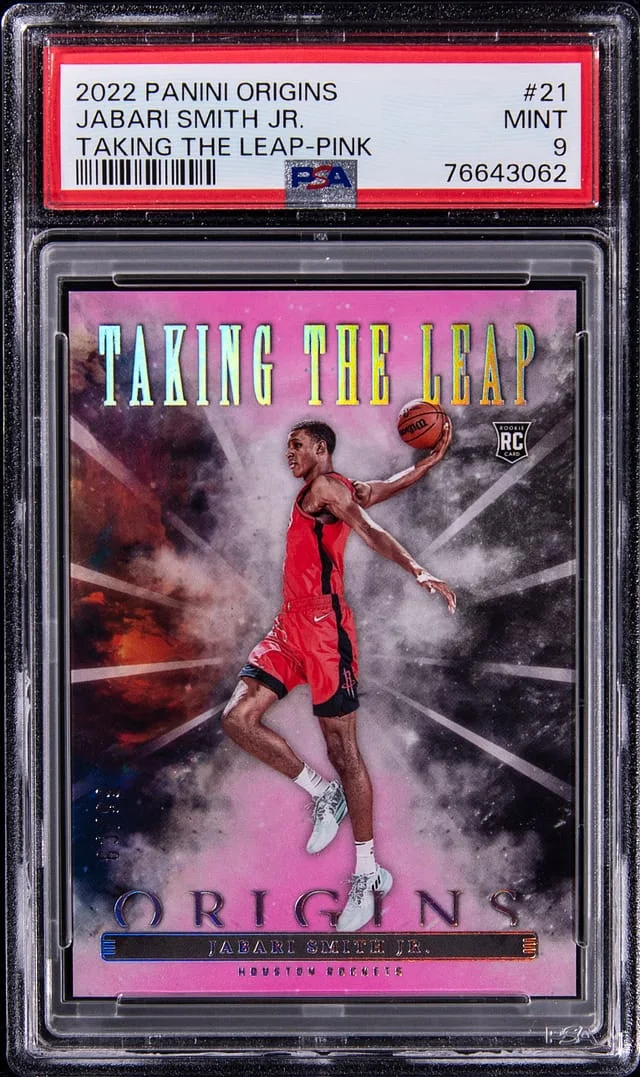 2022 Panini Origins Jabari Smith Jr. Taking The Leap Pink #21 card image