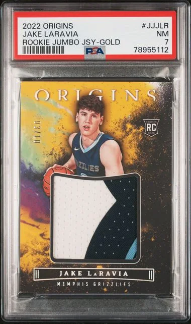 2022 Panini Origins Jake Laravia Jumbo Jerseys #JJJLR card image