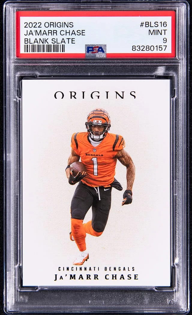 2022 Panini Origins Ja'Marr Chase Blank Slate #BLS16 card image