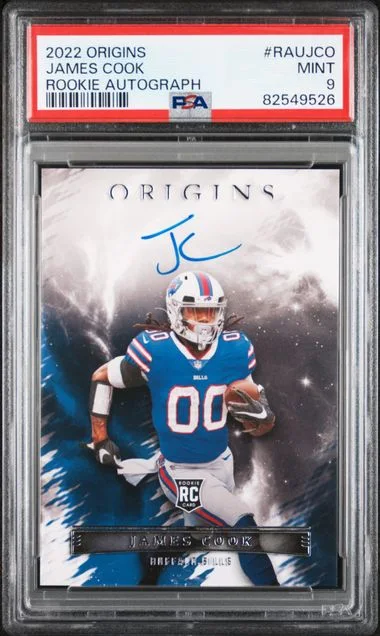 2022 Panini Origins James Cook Autograph #RAUJCO card image