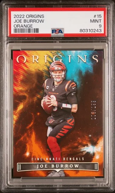 2022 Panini Origins Joe Burrow Orange #15 card image