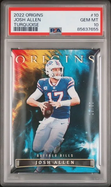 2022 Panini Origins Josh Allen Gold #10 card image