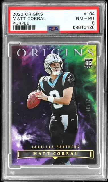 2022 Panini Origins Matt Corral Purple #104 card image