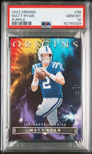 2022 Panini Origins Matt Ryan Purple #39 card image