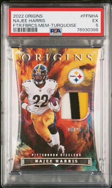 2022 Panini Origins Najee Harris Future Fabrics Memorabilia #FFNHA card image