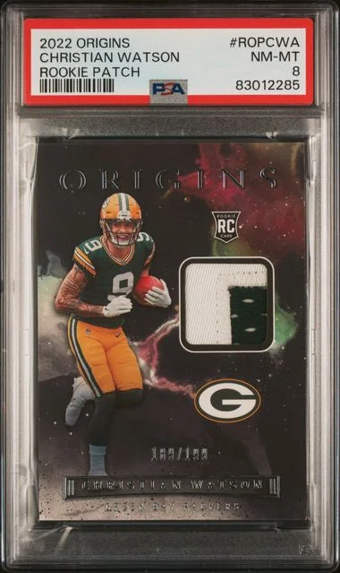 2022 Panini Origins Patches Ropcwa Christian Watson #no-number card image